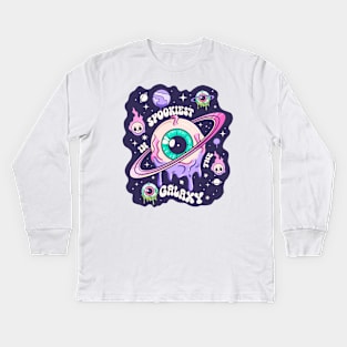 Hot goth Spookiest in the galaxy Kids Long Sleeve T-Shirt